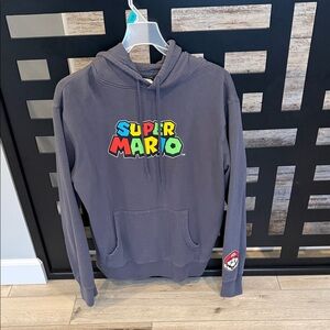 Nintendo Super Mario Gray Hoodie